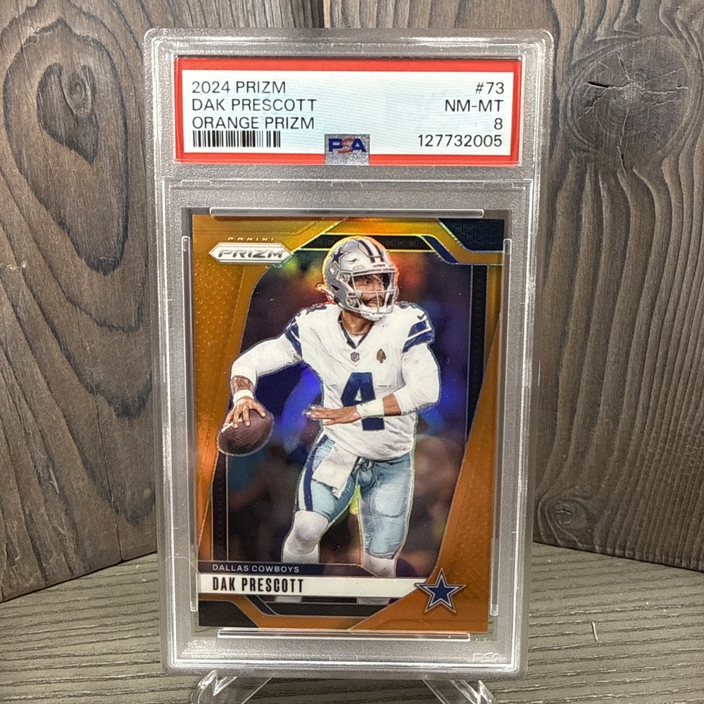 Panini 2024 Prizm Dak Prescott #73 Orange‎ Prizm 14/249 Dallas Cowboys